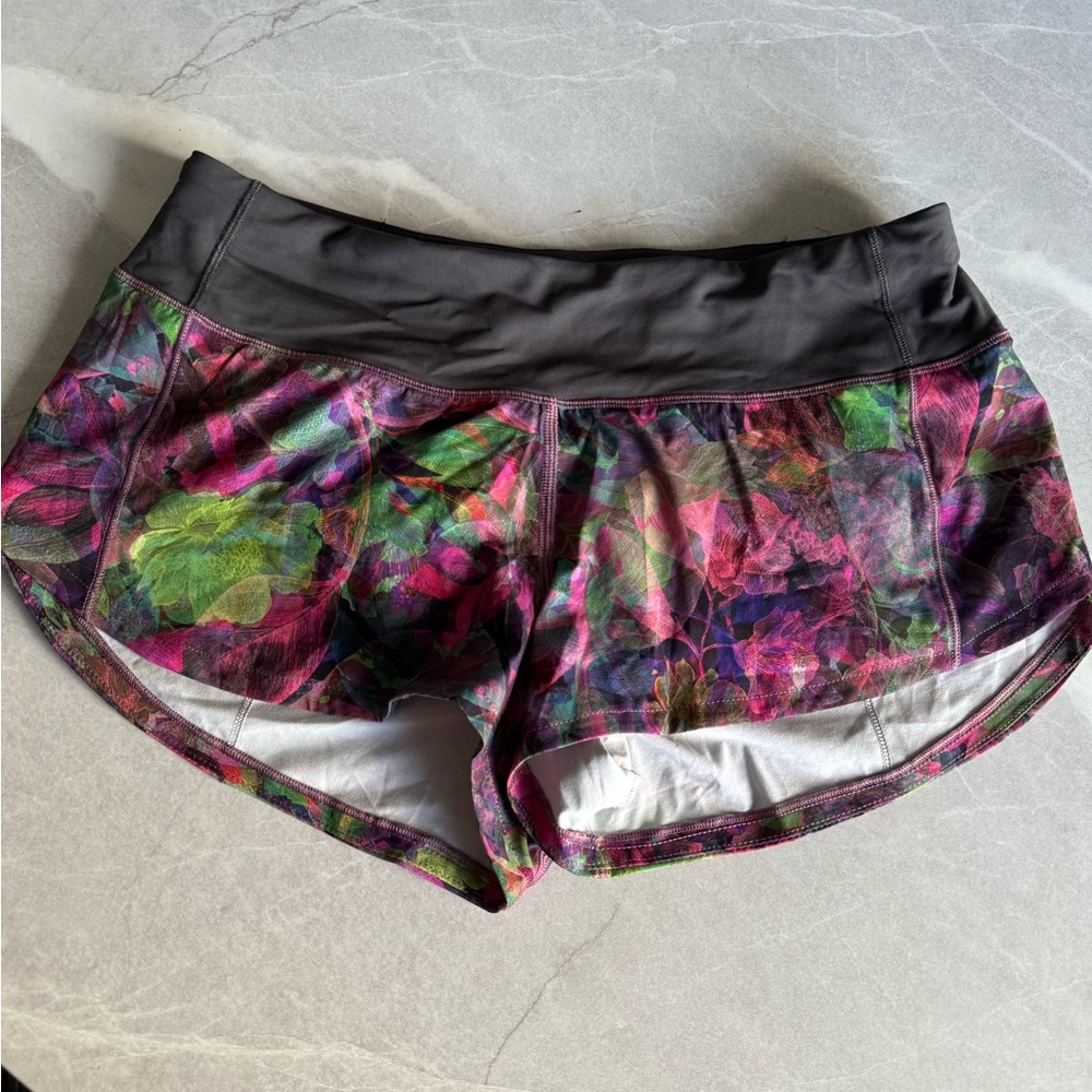 lululemon athletica Pink and Green Athletic Shorts
